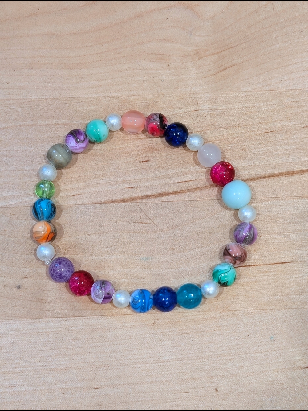 Multicolor Beaded Bracelet Women's - Picture 3 of 4